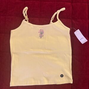 Yellow Accessory with Floral Design